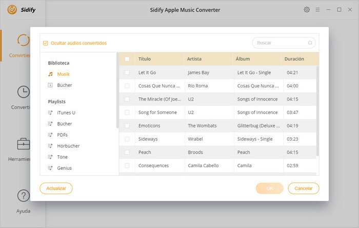 agregar música de Apple Music Converter